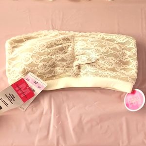 Maidenform size 32 beige dream lace bandeau